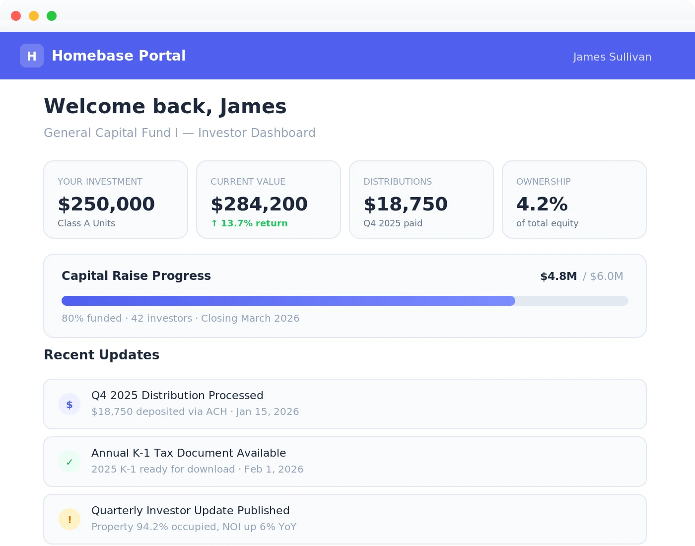 Investor Portal